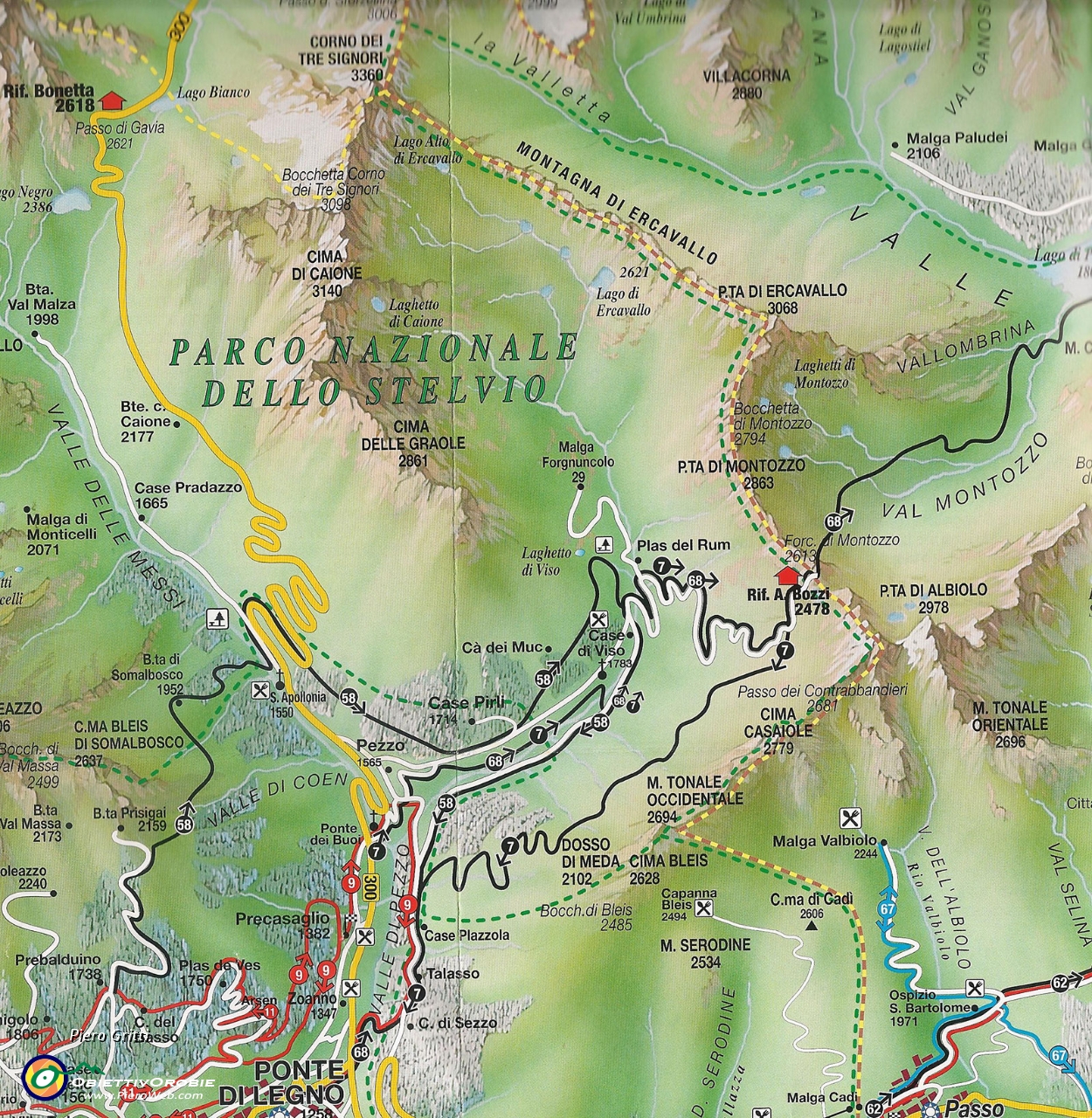 03 Cartina zona Rif. Bozzi (2478 m.) nel Parco N. dello Stelvio.jpg